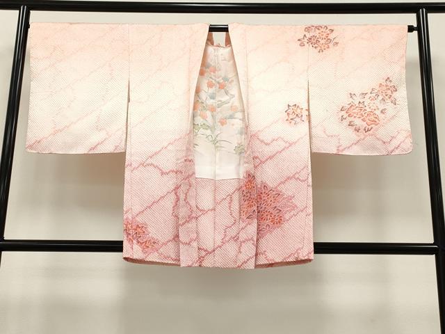 平和屋着物＃羽織　総絞り　草花文　暈し染め　正絹　逸品　未使用　CAAT5686id