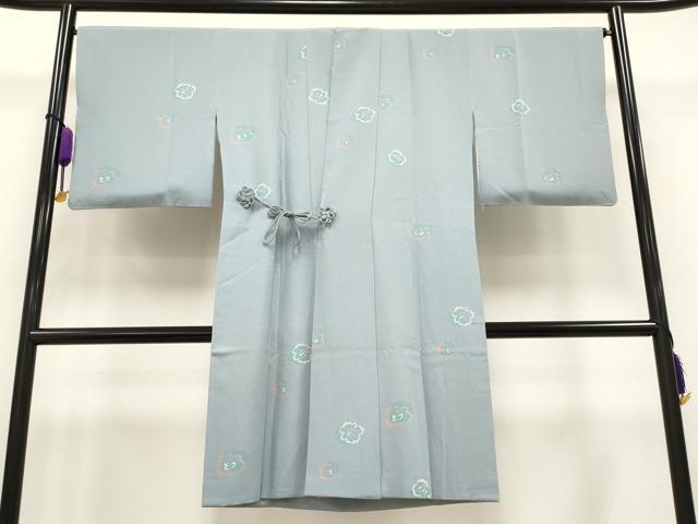 平和屋着物＃道中着　舞花文　鬼しぼ縮緬　ロング丈　正絹　逸品　CAAT5707id