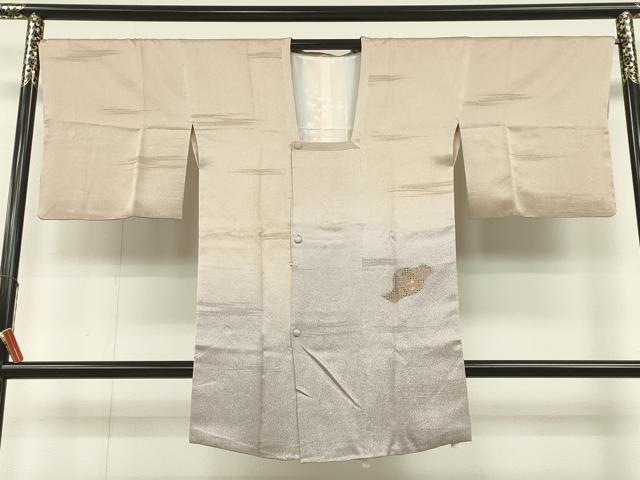 平和屋着物＃中国三大刺繍　スワトウ刺繍　汕頭刺繍　道行コート　雲取り七宝花文　暈し染め　金銀糸　ロング丈　正絹　逸品　CAAT5739id