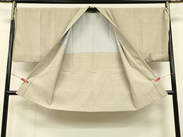 平和屋着物＃男性　白鷹お召　長羽織　110亀甲　総詰め　キングサイズ　正絹　逸品　CAAT5763id 平和屋着物＃男性 白鷹お召 長羽織 110亀甲 総詰め キングサイズ 正絹