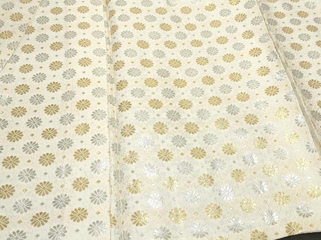 平和屋着物▽男性　長羽織　単衣　竹屋町刺繍　菊文　金銀糸　逸品　CAAT5915id 平和屋着物▽男性 長羽織 単衣 竹屋町刺繍 菊文 金銀糸