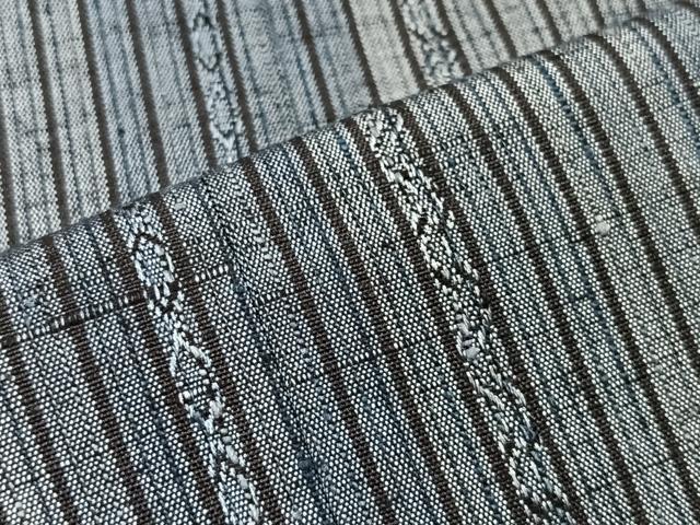 平和屋着物＃道行コート 紬地 吉祥間道 ロング丈 正絹 逸品 CAAT5944id