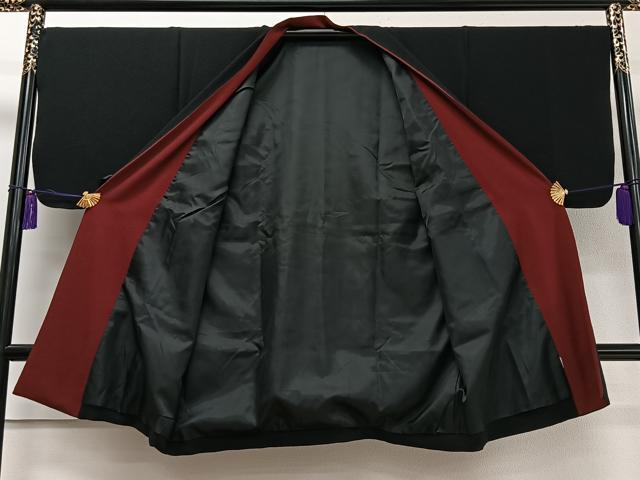 平和屋着物＃道中着 リバーシブル 幾何学文様 正絹 逸品 CAAV5756id