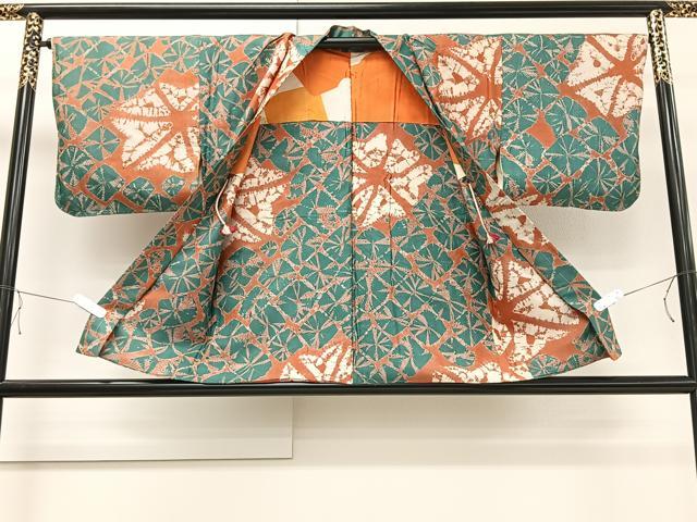 平和屋着物＃羽織 紬地 絞り 吉祥文 正絹 逸品 CAAT5983id