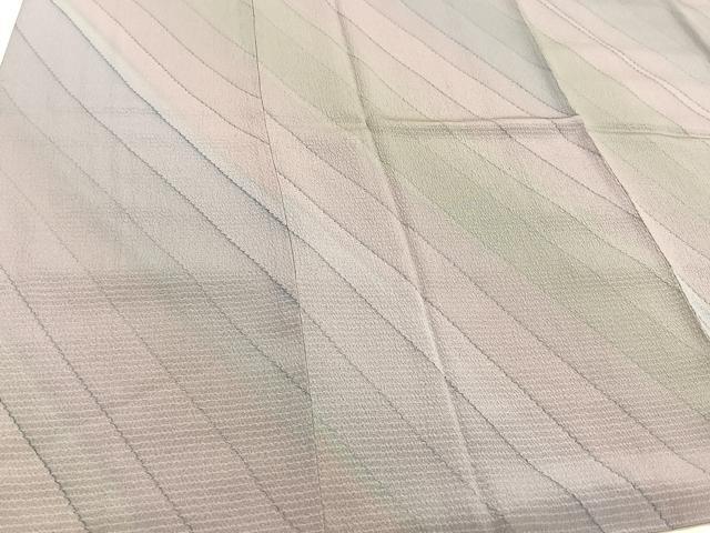 平和屋着物＃道行コート 斜線文 暈し染め ロング丈 正絹 逸品 CAAT5993id