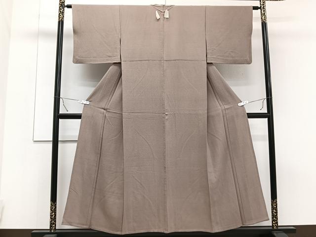 平和屋着物○上質な色無地 深緋色 正絹 逸品 未使用 CABB4018yc