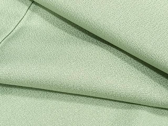 平和屋着物▽色無地　単衣　薄萌葱色　洗える着物　CAAT6566xi