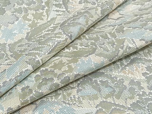 平和屋着物▽本場大島紬　単衣　9マルキ　風景文　正絹　逸品　CAAT6573xi