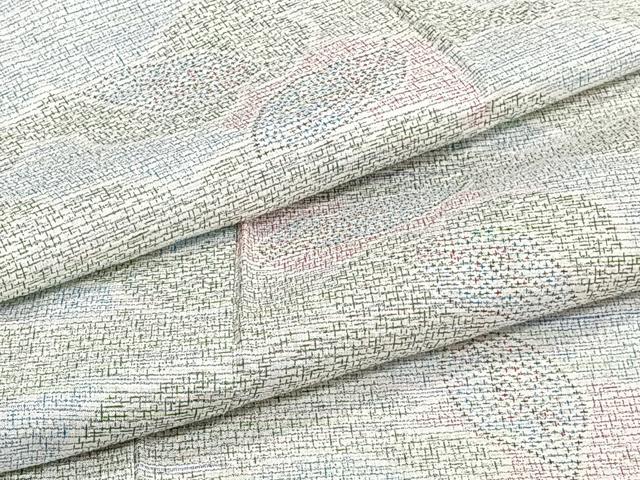 平和屋着物▽小紋　単衣　舞葉文　CAAT6574xi