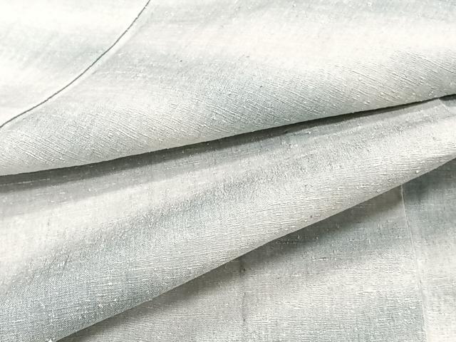 平和屋着物▽上質な紬　単衣　流水文　正絹　逸品　CAAT6604xi