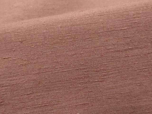 平和屋着物○上質な紬 色無地 紅檜皮色 正絹 逸品 CAAT6818vf