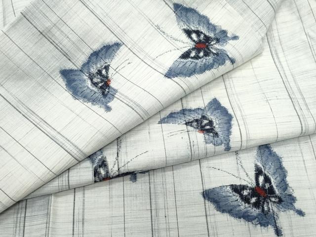 正絹訪問着 舞蝶文 暈し染め 金彩 ⑦( 訪問着、紬、袋帯なども出品