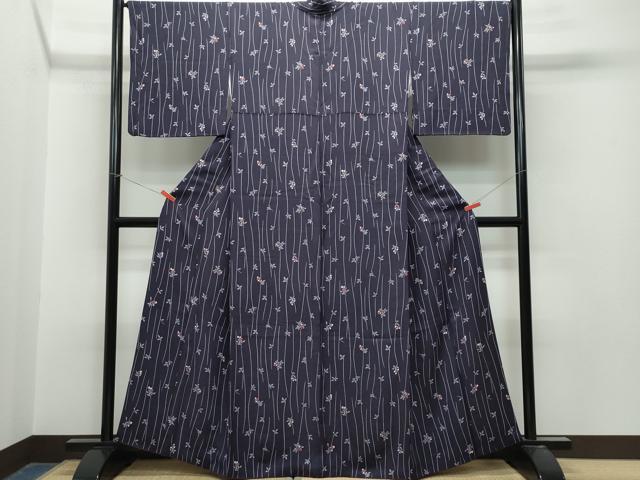 平和屋着物●上質な小紋　南天文　正絹　逸品　CAAT6947vf 平和屋着物○上質な小紋 南天文 正絹 逸品 CAAT6947vf