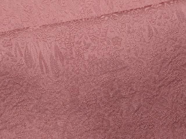 平和屋着物□上質な色無地 草花地紋 浅蘇芳色 正絹 逸品 CAAT3287xe