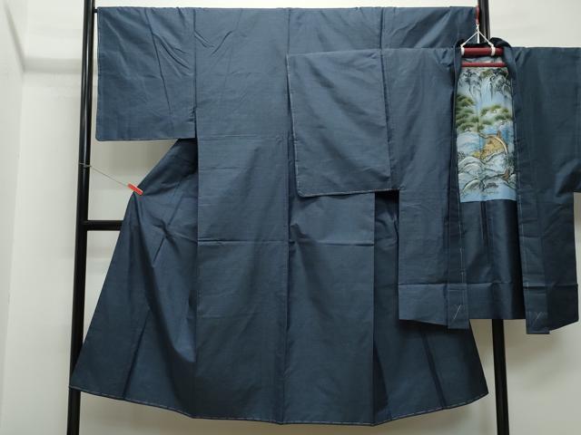 平和屋着物●男性　本場大島紬　アンサンブル　100亀甲　総詰め　正絹　逸品　未使用　CAAT6958vf