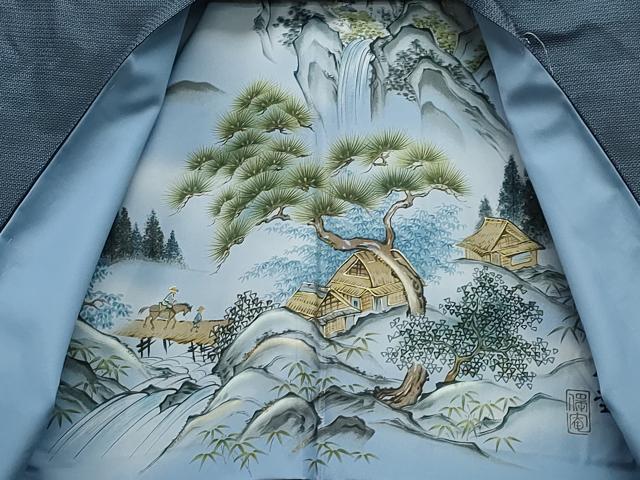 平和屋着物▽男性 色無地 単衣 アンサンブル 煤竹色 CAAQ0054vf 平和屋  