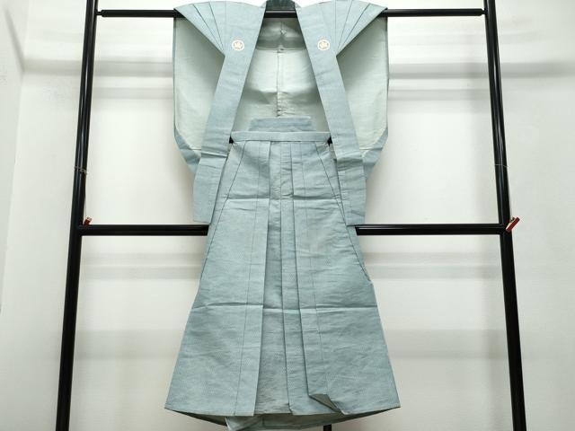 平和屋本店●極上 法衣 裃 肩衣 馬乗り袴 江戸小紋 亀甲花文 時代劇 狂言 舞台衣装 装束 侍 奉行 寺院 仏具 仏教 僧侶 神職 CAAT6964vf