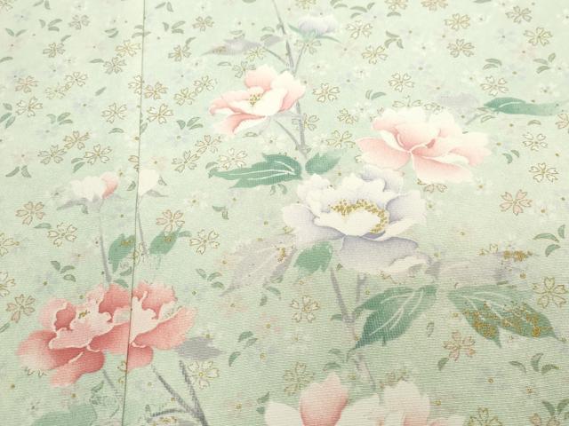 平和屋着物○名門 藤娘きぬたや 訪問着 枝花文 仮