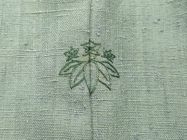 平和屋着物○本場結城紬 重要無形文化財 色無地 深川鼠色 正絹