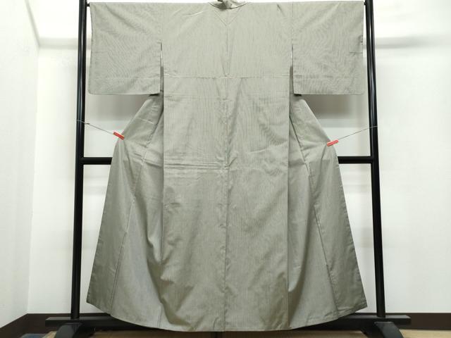 平和屋着物○上田紬 胴抜き仕立て 縞 証紙付き 正絹 逸品 CAAT7036vf