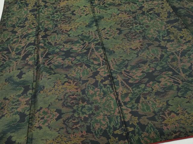 平和屋着物○本場大島紬 風景草木文 正絹 逸品 CAAT7086vf