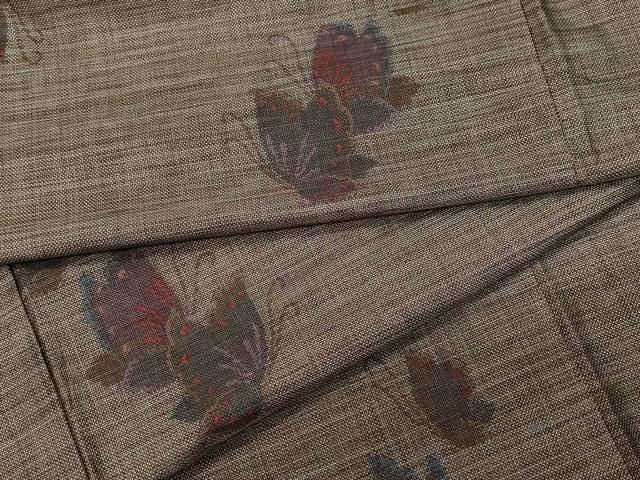 平和屋着物●本場大島紬　9マルキ　舞蝶文　正絹　逸品　CAAT7120vf