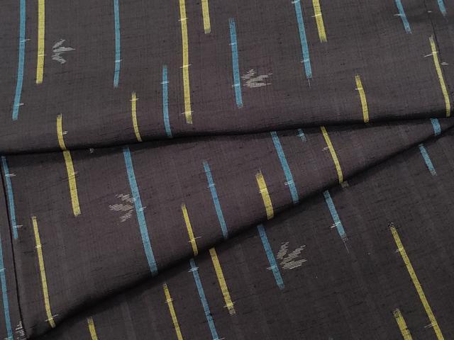 平和屋着物●上質な紬　舞葉文　三越扱い　正絹　逸品　CAAT7159vf