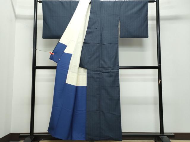 平和屋着物○本塩沢 訪問着 110亀甲 ますいわ屋扱い 正絹 逸品