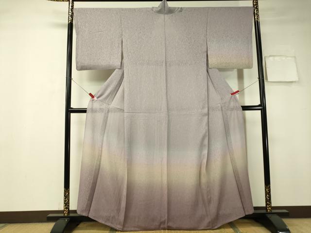 平和屋着物＊夏物　訪問着　草花紋紗　暈し染め　正絹　逸品　CAAT7355vp