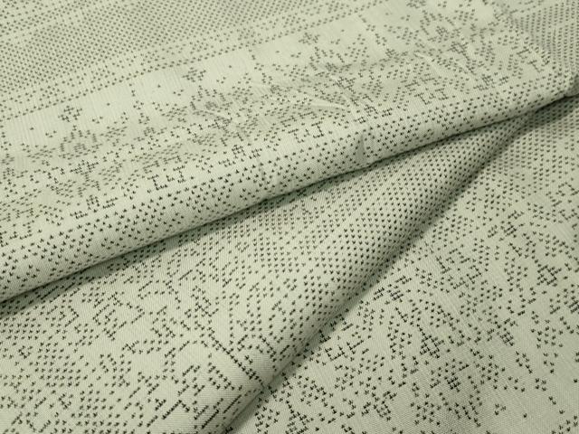 平和屋着物●本場大島紬　白大島　9マルキ　吉祥花文　正絹　逸品　CAAT7542vp