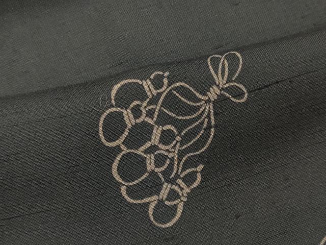 平和屋着物●上質な小紋　紬地　瓢箪　正絹　逸品　CAAT7906oy