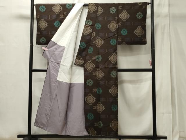 平和屋着物○本場村山大島紬 正倉院花文 正絹 逸品 未使用