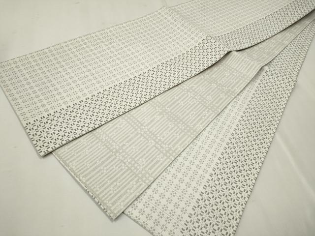 平和屋着物○両面 六通柄袋帯 吉祥文 銀糸 正絹 逸品 CAAX1404hy