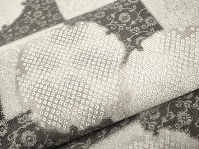 平和屋着物○六通柄袋帯 紹巴 京鹿の子 金銀糸 正絹 逸品 CAAT8003hy