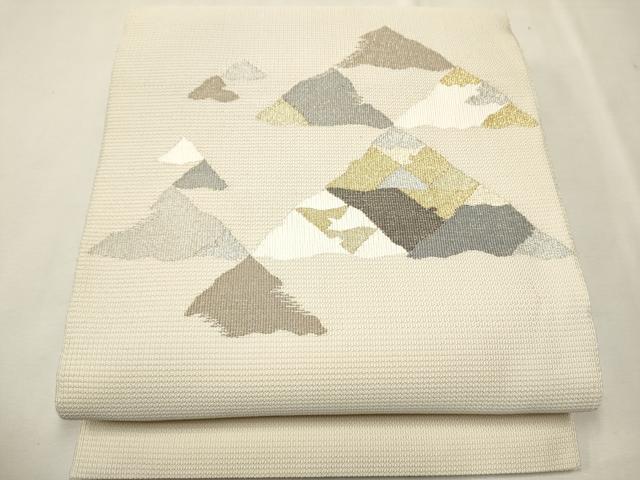 平和屋着物●八寸名古屋帯　作家物　吉祥文　金銀糸　正絹　逸品　CAAT8023hy