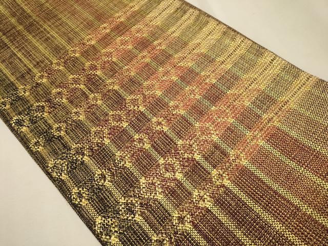 平和屋着物○ひなや工房 くむ・あむ・おる 伊豆蔵明彦 太鼓柄袋帯