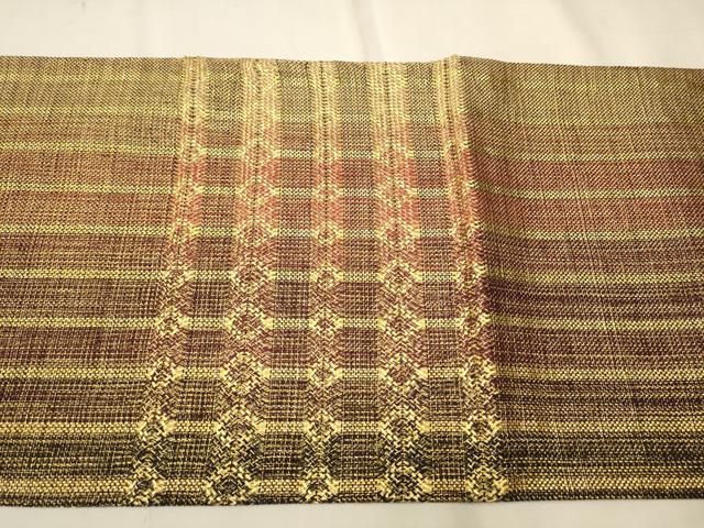 平和屋着物○ひなや工房 くむ・あむ・おる 伊豆蔵明彦 太鼓柄袋帯