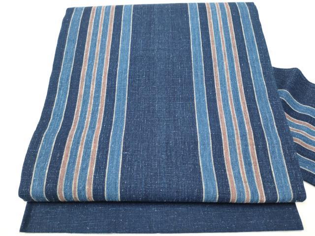 平和屋着物●九寸名古屋帯　間道　綿　逸品　CAAT8104hy