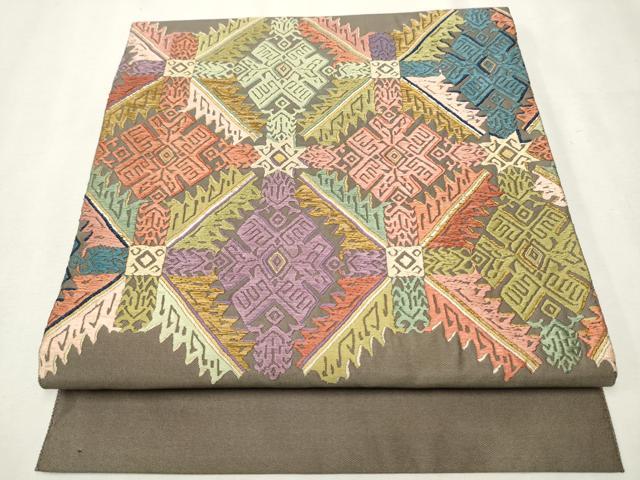 平和屋着物●つけ帯　唐織　天井吉祥文　金糸　正絹　逸品　CAAT8111hy 平和屋着物○つけ帯 唐織 天井吉祥文 金糸 正絹 逸品 CAAT8111hy