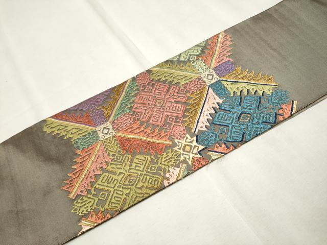 平和屋着物○つけ帯 唐織 天井吉祥文 金糸 正絹 逸品 CAAT8111hy