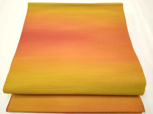 平和屋着物●爪掻き本綴れ　八寸名古屋帯　霞文　正絹　逸品　CAAT8158hy