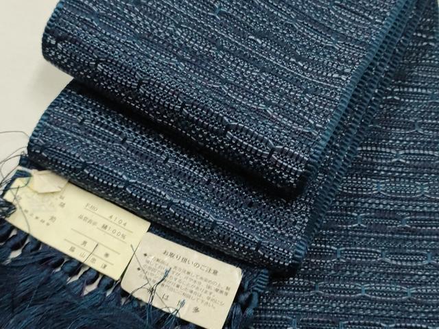 平和屋着物●男性　本場筑前博多織　角帯　横段吉祥文　脇山忠道作　証紙付き　正絹　逸品　CAAT8173hy