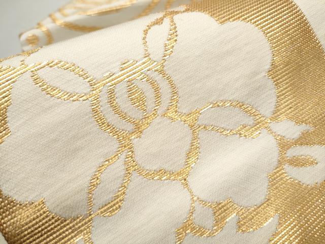 平和屋着物○龍村美術織物 たつむら 九寸名古屋帯 遠州七宝 金糸