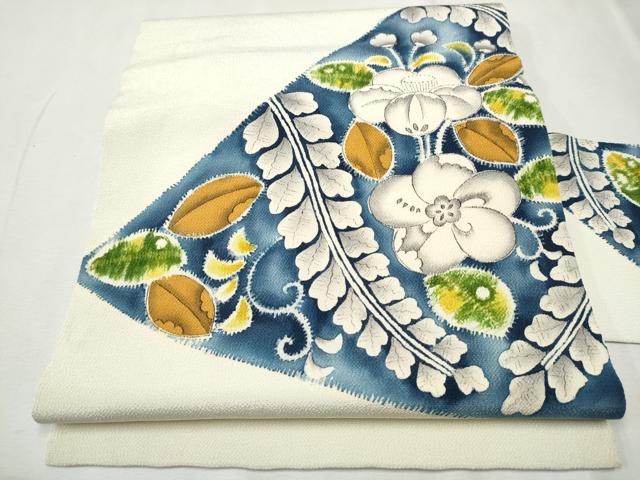 平和屋着物●九寸名古屋帯　辻が花　鬼しぼ縮緬　正絹　逸品　CAAT8327hy