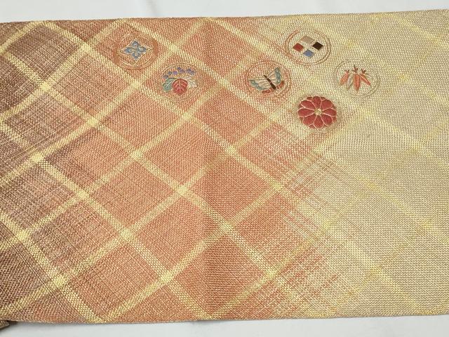 平和屋着物○ひなや工房 くむ・あむ・おる 伊豆蔵明彦 太鼓柄袋帯