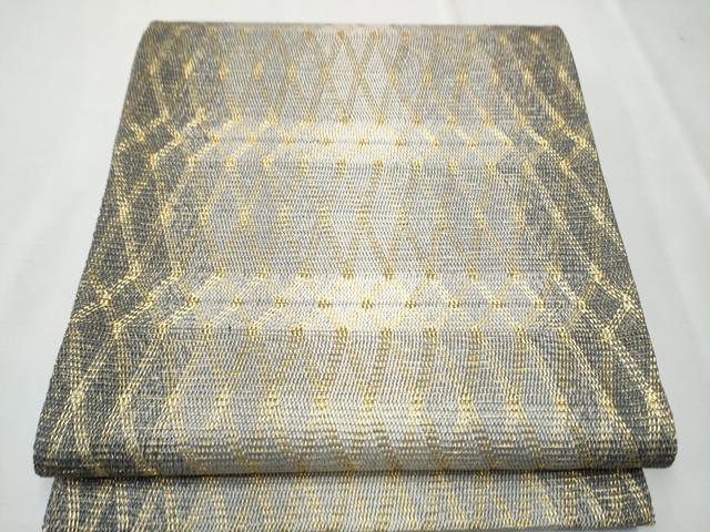 平和屋着物●ひなや工房　くむ・あむ・おる　伊豆蔵明彦　組織　太鼓柄袋帯　吉祥文　金糸　鈴乃屋扱い　正絹　逸品　CAAT8369hy