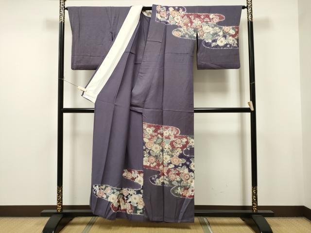 平和屋着物▽訪問着 単衣 辻が花 絞り ラメ糸 正絹 逸品 CAAT9201dy