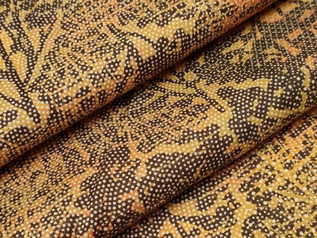 平和屋着物▽上質な小紋　単衣　草木文　暈し染め　正絹　逸品　CAAT9210dy