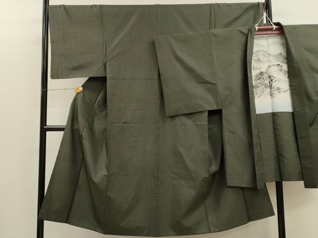 平和屋着物●男性　本場大島紬　アンサンブル　100亀甲　総詰め　正絹　逸品　CAAT9294dy