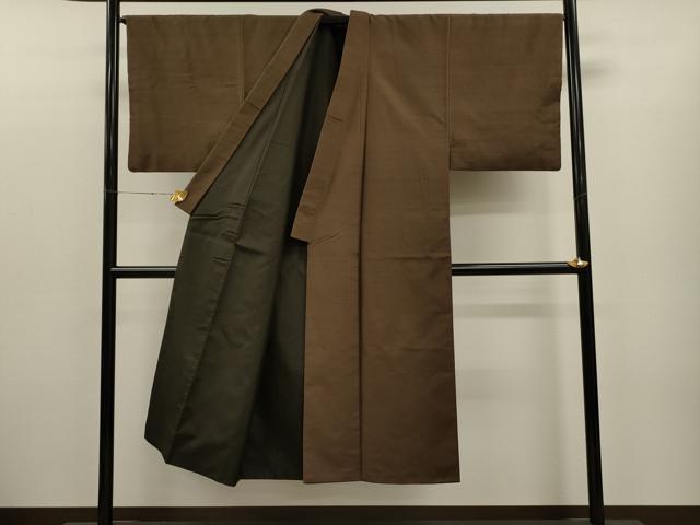 平和屋着物○極上 男性 石川県指定無形文化財 牛首紬 白山工房